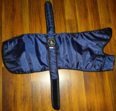 YLOZ BLUE GREYHOUND WATERPROOF PADDED COTTON LINED DOG COAT 28'' 30'' 32''