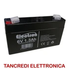 Rechargeable lead battery 6V 1,3Ah 1,3A Lamps Toys Alarms 1,2A AGM acid 6 Volt