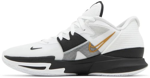 Nike Kyrie Low 5 "White Black Metallic Gold" White DJ6012-101 Men's 11.5 - Picture 2 of 5