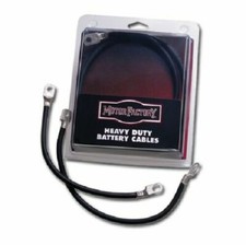 Motor Factory Heavy Duty 6 Guage Copper Battery Cables 15 1/2 & 14 1/2 Harley