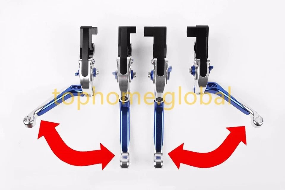 Par de alavancas de freio de embreagem extensível dobrável CNC ajustável personalizar cor T6061 - Imagem 4 de 4