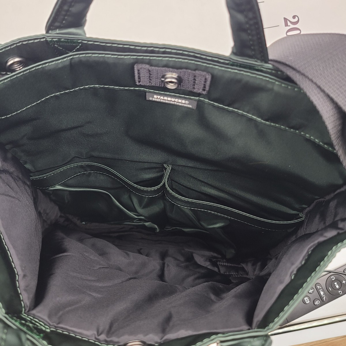 美品！PORTER✖️STARBUCKS コラボ　ドラムバッグS STARBUCKS®×PORTER 初のコラボレーションバッグとボトルが6月21