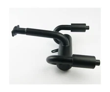 TITRACING Twin Steel Exhaust Pipe for hpi rovan KM baja 5b 5t 5sc buggy truck