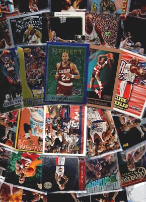 NBA Single Trading Cards Clyde Drexler Portland Trailblazers Houston Rockets