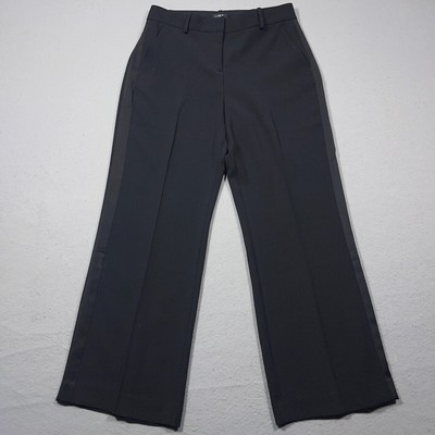 Loft Pants Womens 8P 8 Petite Marisa Trouser Black Business Office Dress NWT