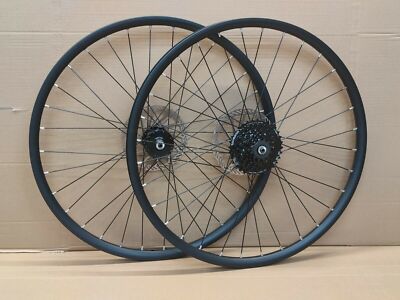 Roue Arrière 700c/28 Pouces Pour Vélo Hybride/gravel - Frein à Disque, Compatible 7 à 10 Vitesses, Jante Noire Aluminium