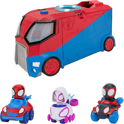 Spidey and his Amazing Friends Web Transporter Feature Vehicle, Lights & Sounds