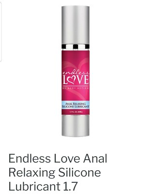 Endless Love Anal Relaxing Silicone Lube 1.7oz Lubricant Numbing Desensitizing