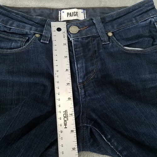 Pantalones de mezclilla ajustados informales para mujer Paige 24 azul horizonte - Imagen 8 de 13