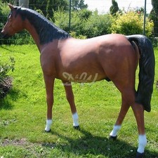 PFERD XXL lebensgroß Albert BRAUNER Deko Garten Tier Figur Farbwunsch Möglich