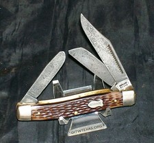 Schrade 881 Knife USA Jigged Delrin Handles Match Strike Pull Post Walden Era 