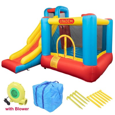 Inflatable Bounce House Castle Big Slide Jumper Moonwalk Bouncer + Blower + Bag