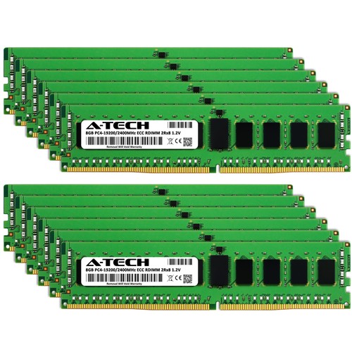 96GB 12x 8GB PC4-2400 RDIMM ASUS RS700-E8-RS4 V2 RS700-E8-RS8 V2 Memory RAM - Picture 2 of 4