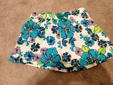 NWT Childrens Place Girls Flowered Multicolor Skirt size M 7/8 blue green