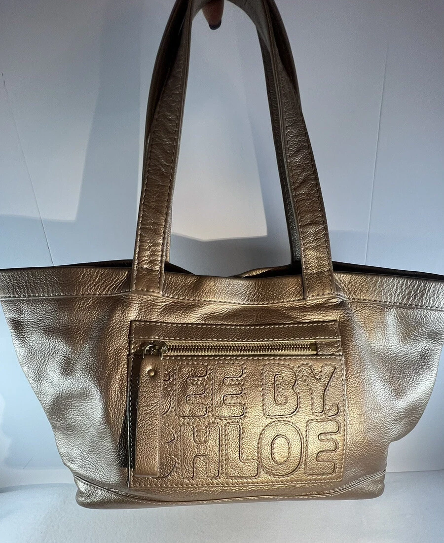 Logo Tote Bag in Neutrals - Chloe Kids