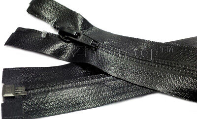 Size 10 Gold 36 inch High Quality Zipper 1 Way Separating End Black
