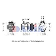 Kompressor Klimaanlage für Mercedes-Benz Vito Kasten 638 SL R129 901 902