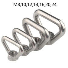 Triangle Lifting Eye Nuts Female Eye Bolts - 304 Stainless M8,10,12,14,16,20,24