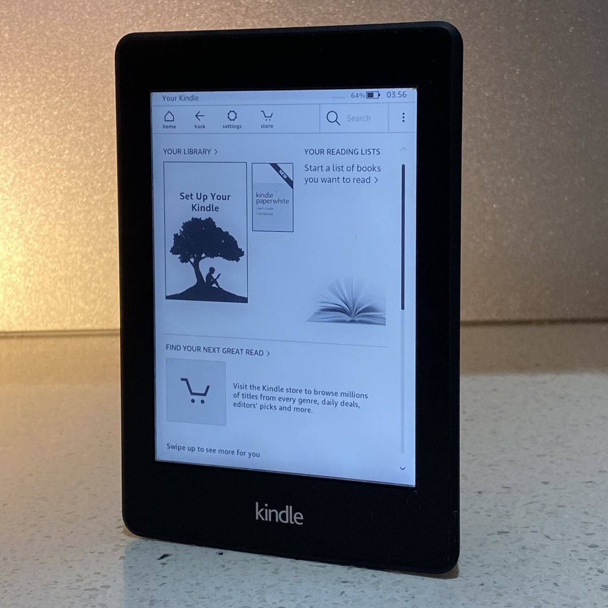 Amazon Kindle Paper white 7th Gen + Genuine Case DP75SDI