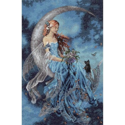 Dimensions Gold Collection Counted Cross Stitch Kit Wind Moon Fairy 10''X15'' 16Ct
