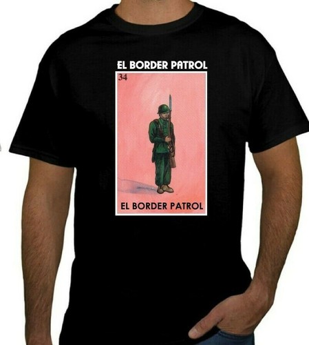 El Border Patrol T-Shirt Loteria Raglan 