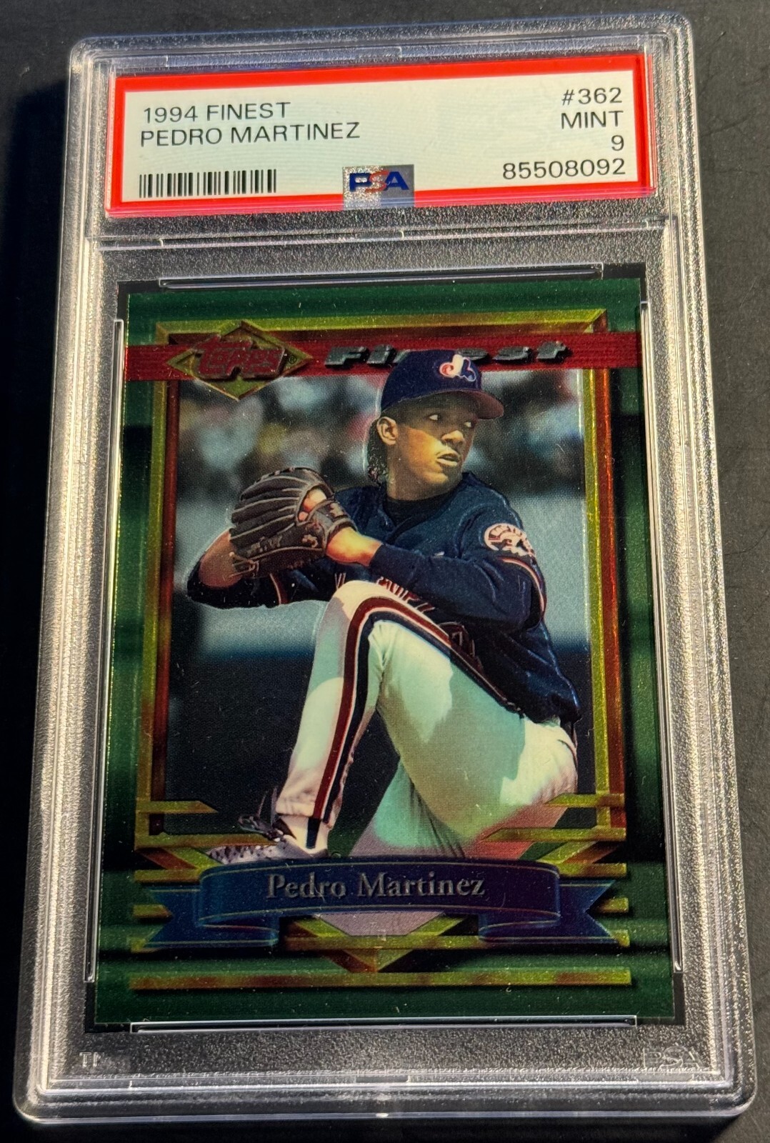 1994 PEDRO MARTINEZ FINEST #362 PSA 9 EXPOS HOF (092)
