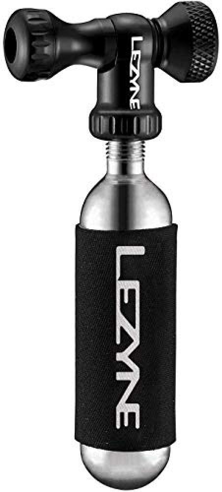 (TG. Misura standard) LEZYNE CO2 Pumpe Control Drive CNC Schwarz-glänzend 16g -