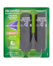 Nicorette Cool Berry 1mg duo pack Quickmist Mouth Spray Expiry 09-2027