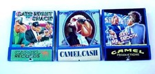 VINTAGE 1992 CAMEL CIGARETTE MATCH BOOKS 3 In All / Unused Camel Records Cash
