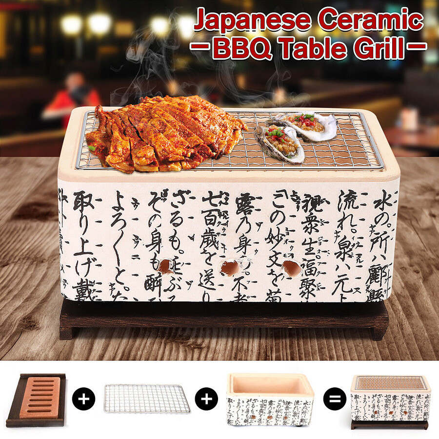 Mesa Japonesa Cerámica Hibachi Barbacoa Parrilla Hogar Yakitori Barbacoa Estufa de Carbón
