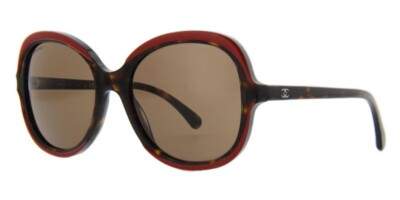 CHANEL Women Sunglasses - 5320 1518/S7 - Red on Brown Tortoise - Brown lens CHANEL Sunglasses: Oval Sunglasses, acetate — Fashion | CHANEL main image 3