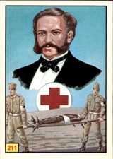 figurina uomini illustri panini 1980 # 211 Jean-Henry Dunant