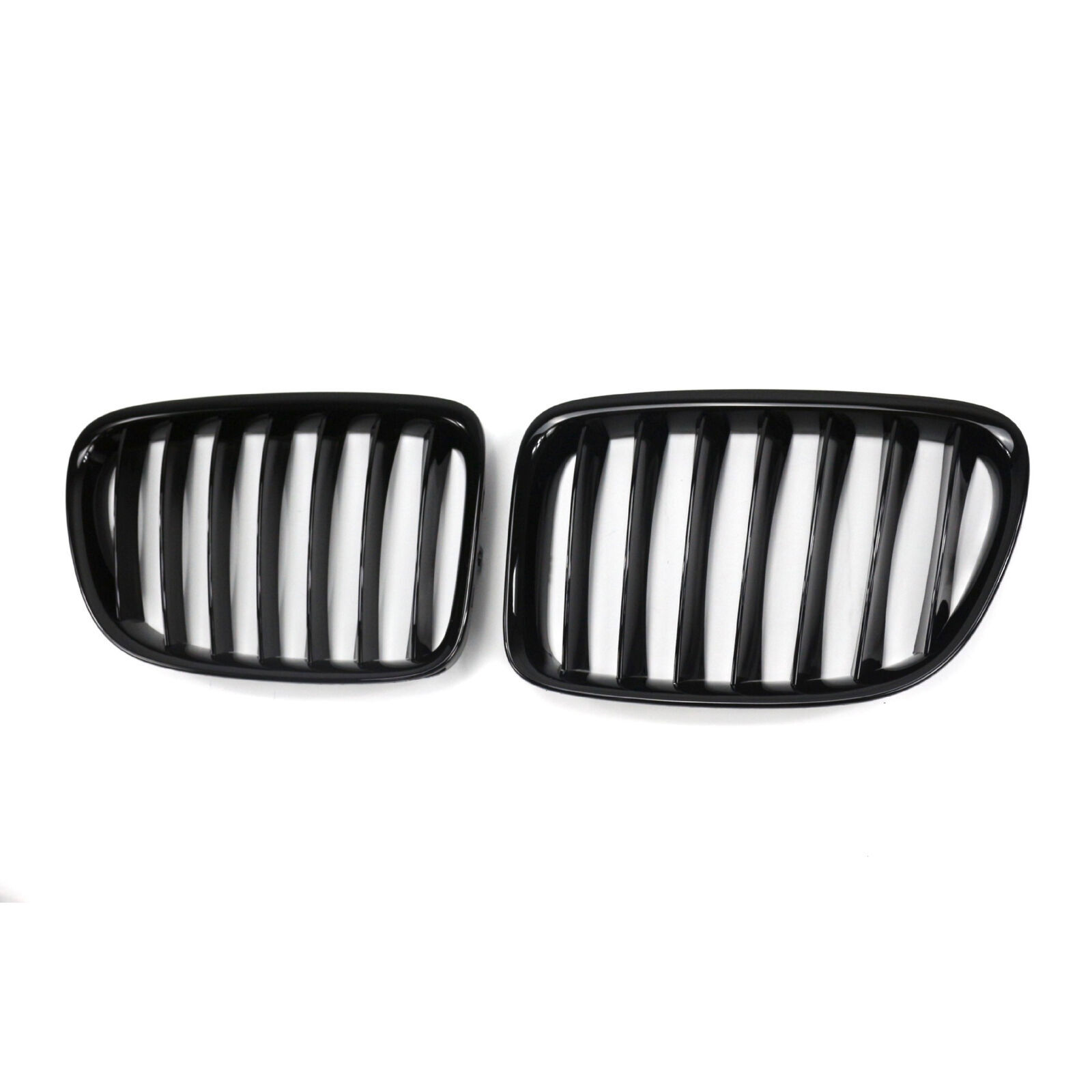 Single Line Gloss Black Front Bumper Center Grille For 10-15 BMW X1 E84 SUV