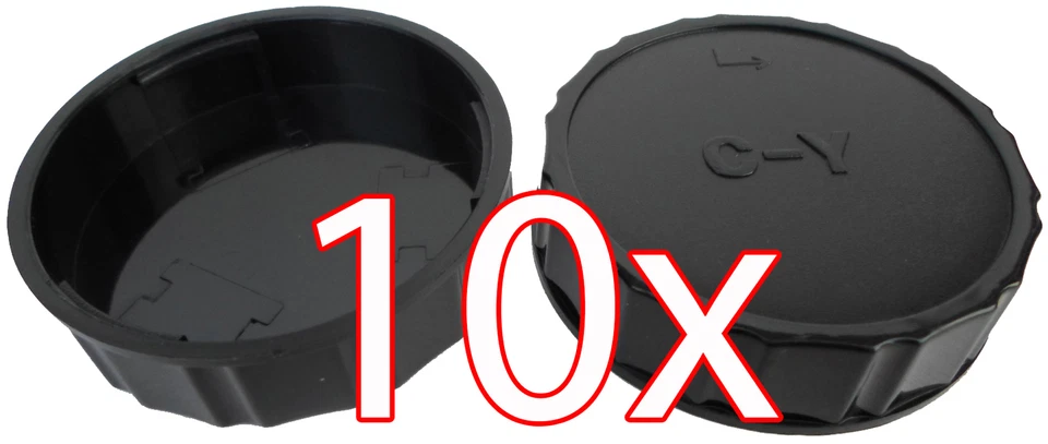 10 X Objektiv Rückdeckel Contax / Yashica Rear Lens Cap Deckel Y/C