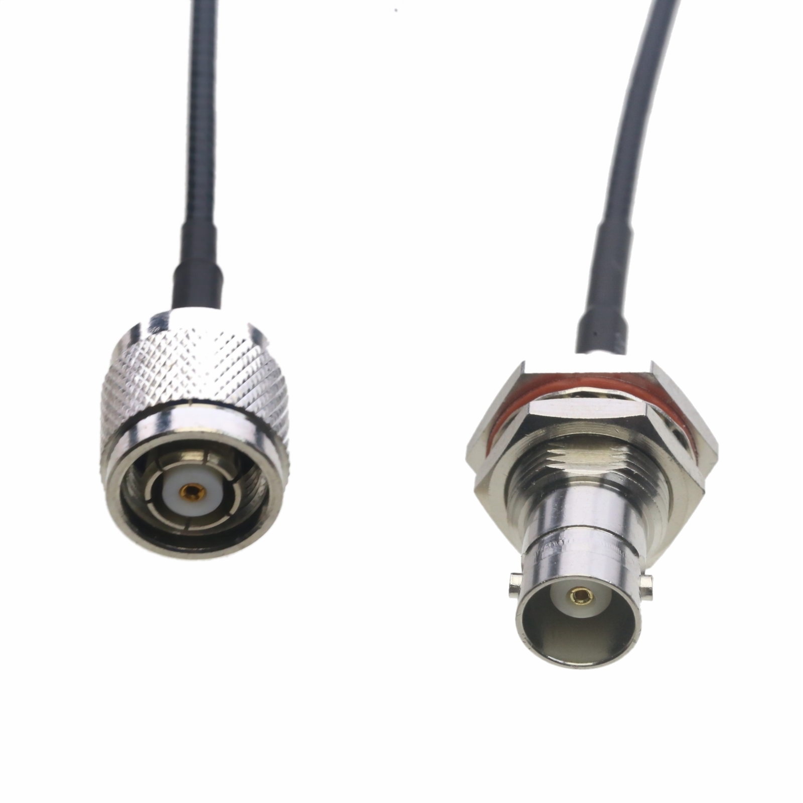 RF Cable BNC female nut bulkhead to RP-TNC male RG316 6