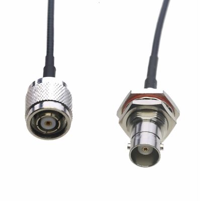 RF Cable BNC female nut bulkhead to RP-TNC male RG316 6''~10FT for radio antenna