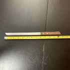 Vintage Stainless Steel Japan Bread Knife Serrated 8 Inch Blade Wood Handle  — photo 5