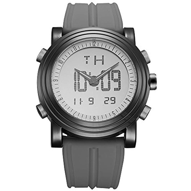 men's analog watch with backlight