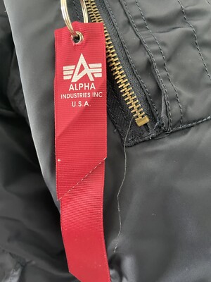 ALPHA INDUSTRIES X NASA MA-1 Flight Bomber Jacket Navy Exclusive