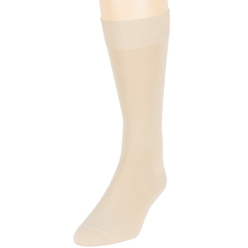 Men's Cotton 6 Pack Dress Business Anti-itch Crew Socks Large 10-13 Light Beige - Picture 4 of 9