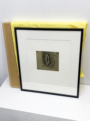 Anish Kapoor ''Blackness from Her Womb 1'' Edition Autographed Framed