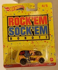 Hot Wheels Premium Rock'em Sock'em Robots 4/5 Quick D-Livery HCP00 Yellow