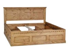 Bett Mexico Möbel Landhausstil Massivholz Pinie Honig