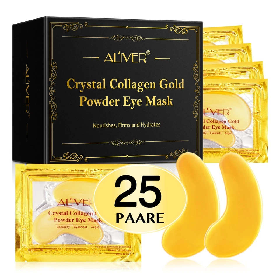 P-BEAUTY Crystal Collagen Gold Eye Mask tamponi occhi maschera idratante anti invecchiamento confezione 25x
