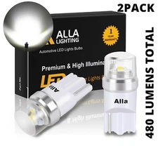 LED 194 White License Plate Light Bulb,Tag Lamps for BMW VW Benz,Short 100% Fit