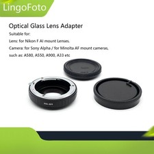 Optical Glass Lens Adapter Ring for Nikon AI Lens for Minolta MA Mount Camera