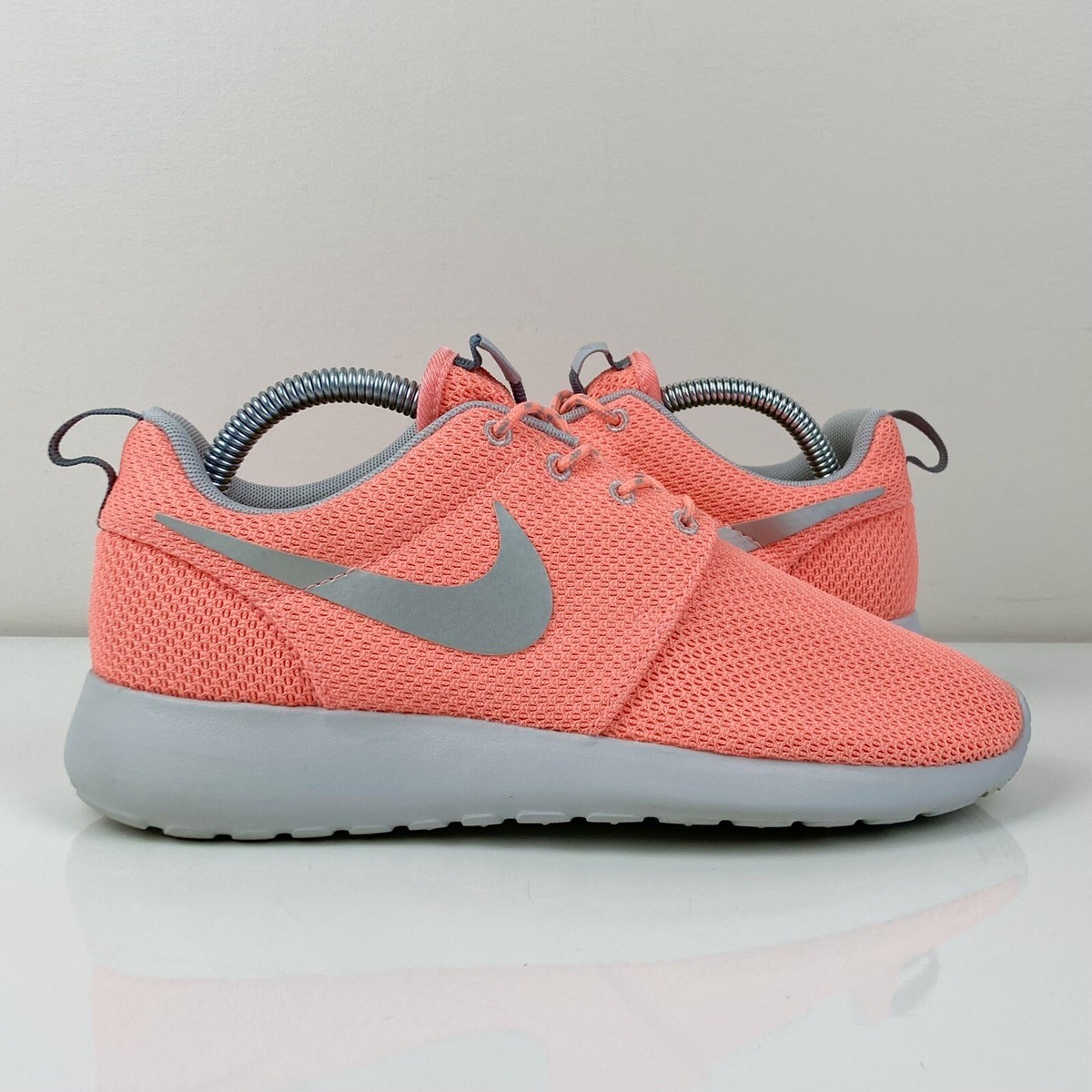 Nike Women's Roshe Run One Neon Coral Gray Athletic Running