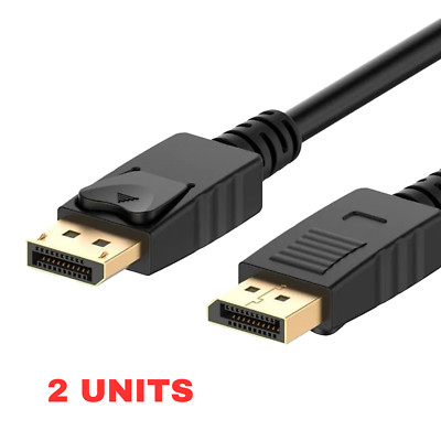 Lot of 1-100 6FT DisplayPort Cable 4k@60hz 2k@165hz HD Video cable DP to DP Male
