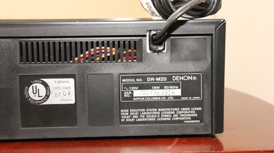 Denon DR-M20 3 Head Cassette Deck Dolby B,C NR working