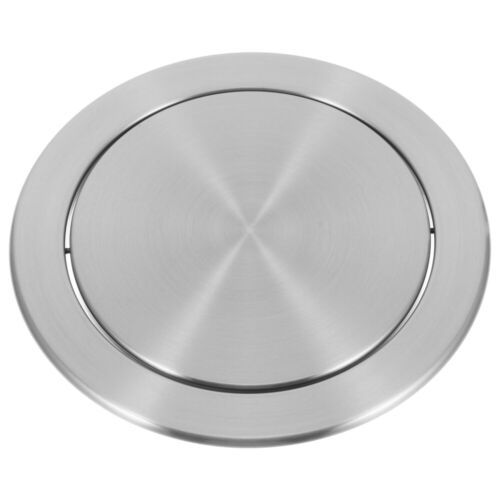 Countertop Trash Bin Waste Lid Balance Flap Cover Recessed Trash Can